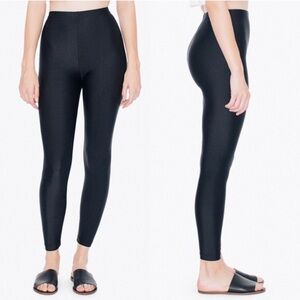 American Apparel Shiny Black Legging